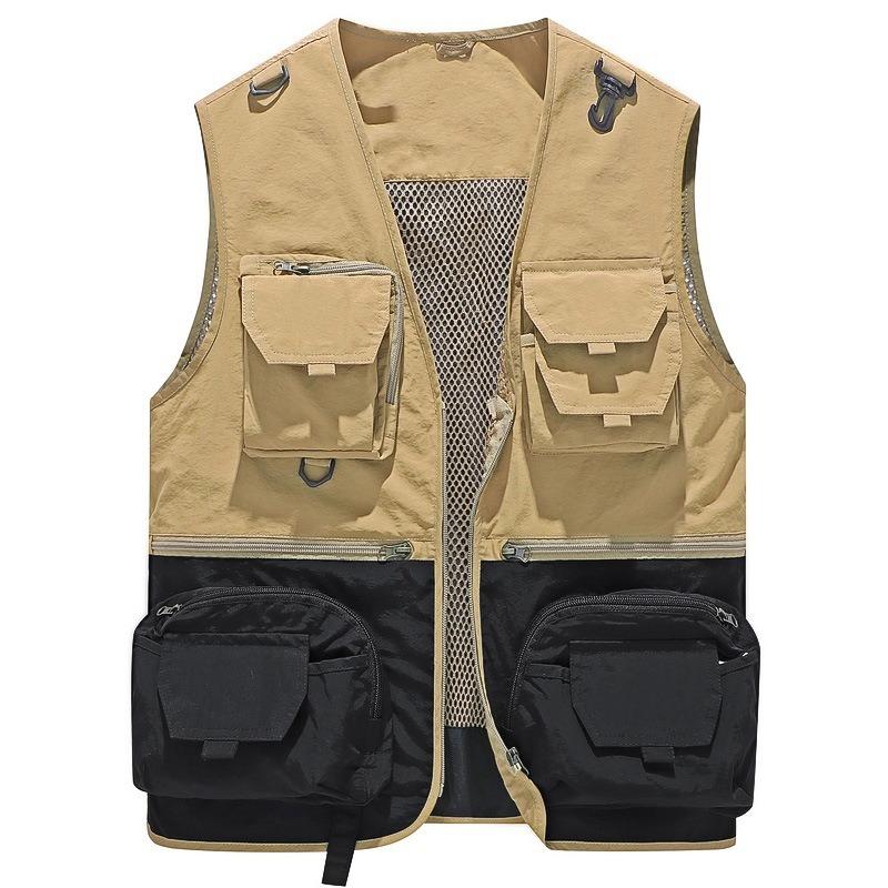 Men S Outdoor Multi Pocket Fishing Photography Casual Vest