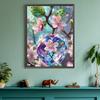 5D DIY Partial Special Shaped Drill Diamond Painting Flower Decoration 30x40cm