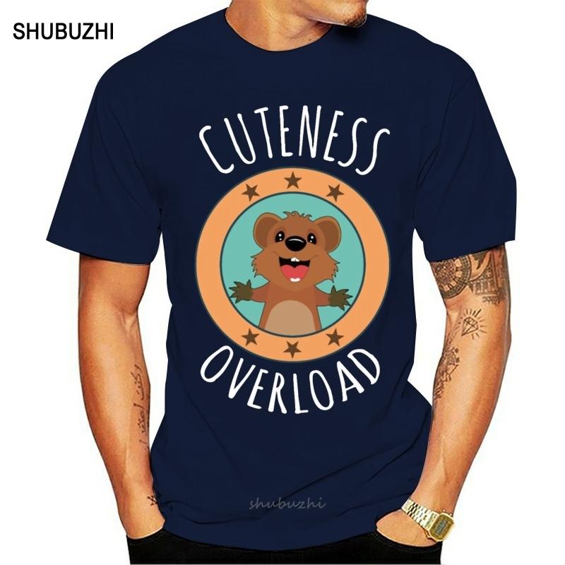 Квокка Австралия Кенгуру Сумчатое Дружелюбная Футболка Подарок Стандартная Весна Удобная С круглым вырезом Кавайный Принт Хлопковая Рубашка S