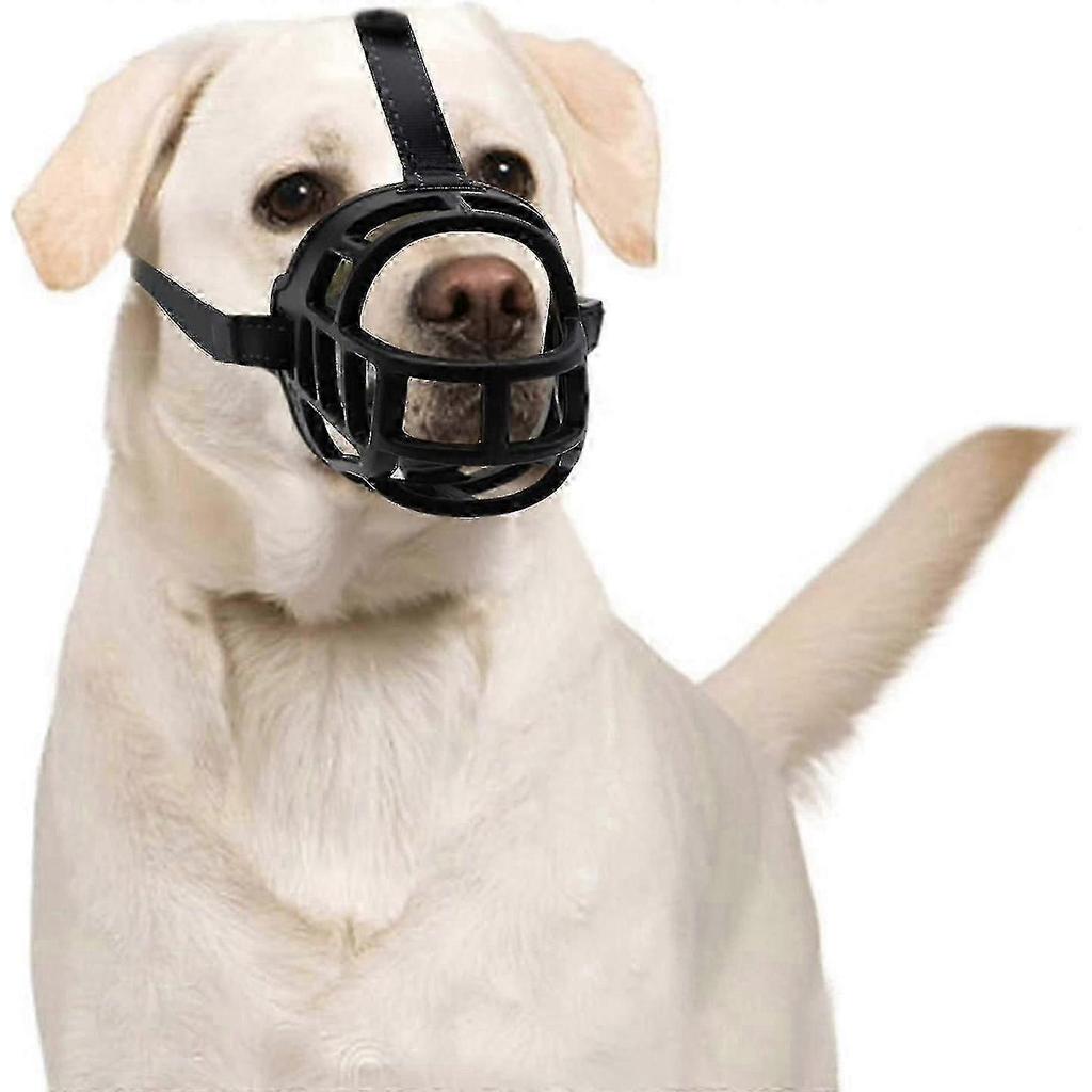 Soft Silicone Dog Muzzle, Adjustable Anti-Barking Biting & Chewing Training Mask