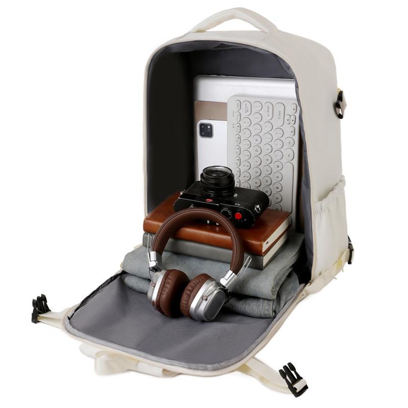 Schoolbag new simple large-capacity backpack female travel business trip with shoe compartment backpack commuter document laptop bag