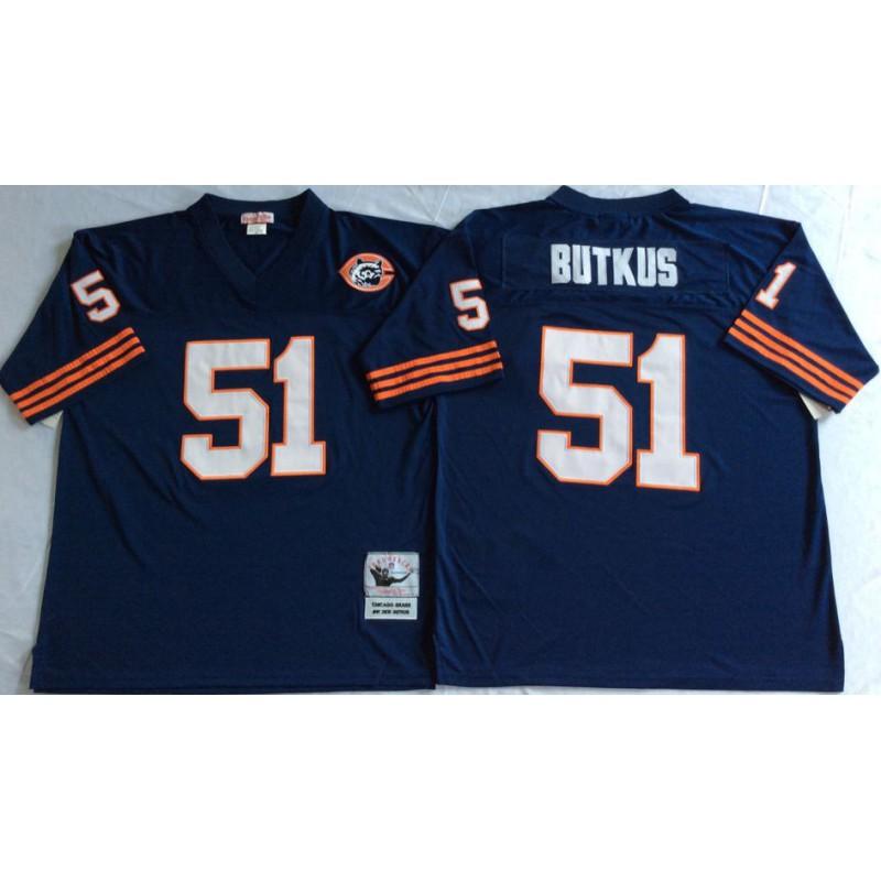 Chicago Bears Retro NFL Football Jersey Men Women Cotton Sports Fan Apparel Rugby Training Game Day