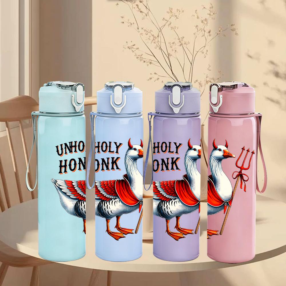 1PC Cowboy Hat Rose Valentine 750ml Color Plastic Sports Water Bottle Leakproof Flip Straw Lid Suitable for Sports Office Home Use