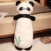 Panda Flower Bamboo Long Plush Toy Animal Stuffed Doll Room Decoration Gift Kids