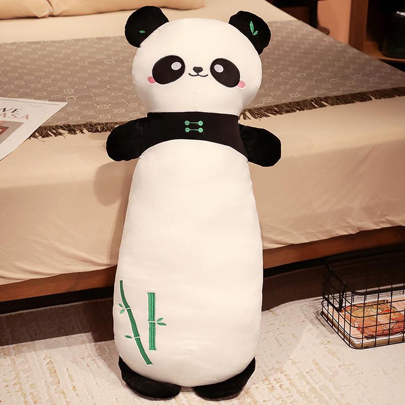 Panda Flower Bamboo Long Plush Toy Animal Stuffed Doll Room Decoration Gift Kids