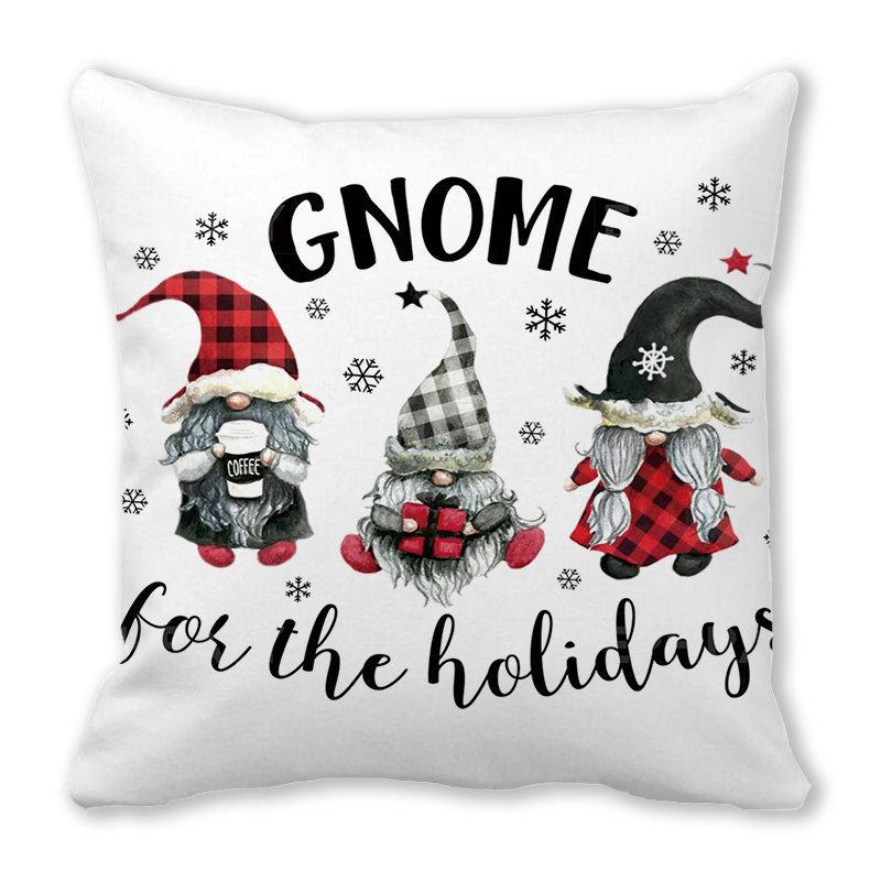 Christmas Decoration Christmas Tree Print Pattern Cushion Cover Home Living Room Sofa Decoration Pillow Pillow Cover 45x45cm