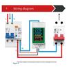 1pc PZEM-008AC Digital Display Digital Din Rail Electricity Meter KWh Monitor 50-300V For Electronics Repair