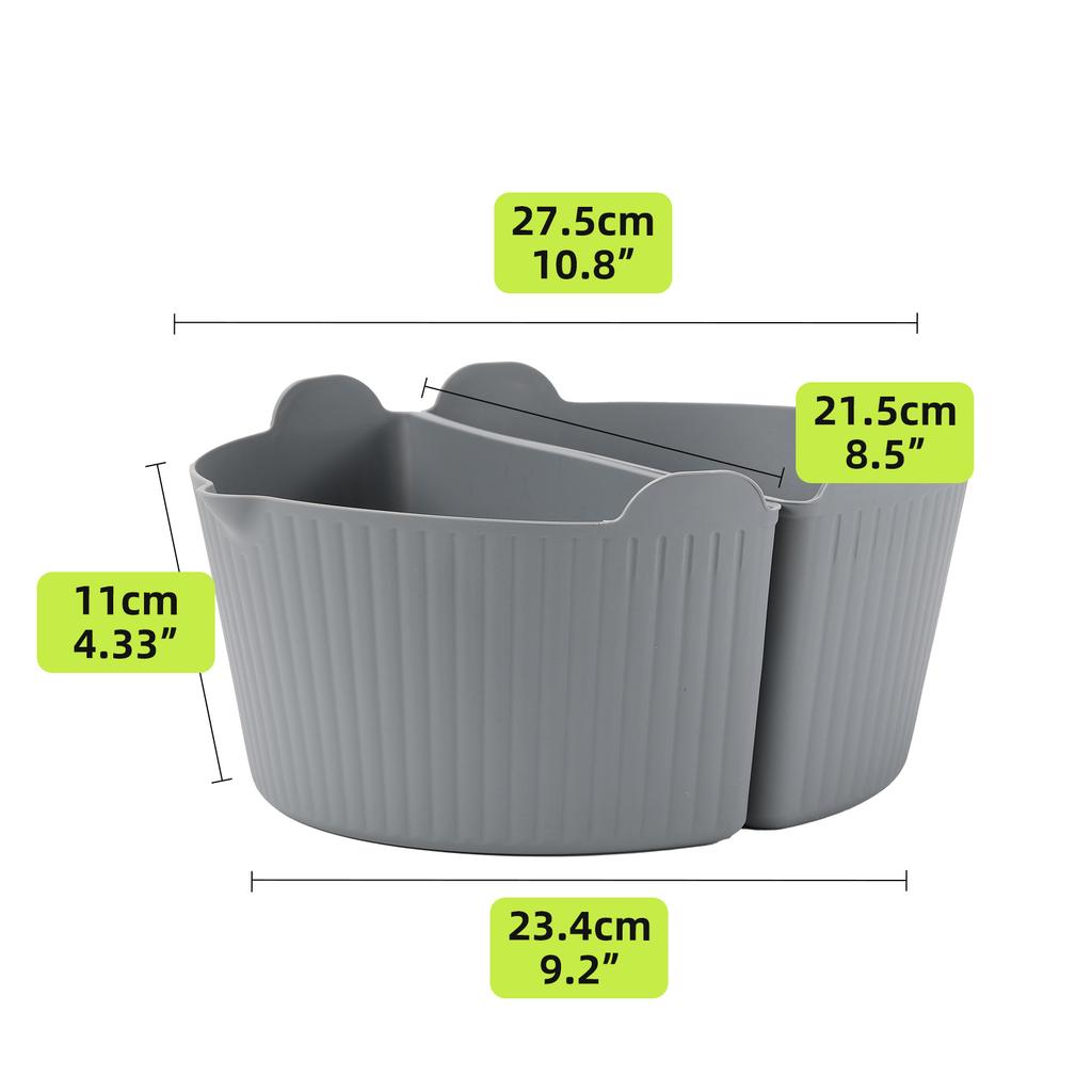 2 Stück Silikon Slow Cooker Einsätze Wiederverwendbar Silikon Slow Divider Auslaufsicher Hitzebeständig Einlage Schale Spülmaschine Küchenwerkzeuge