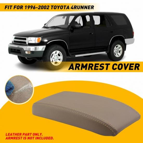 For 1996-00 01 2002 Toyota 4Runner Center Leather Console Lid Armrest Cover Tan