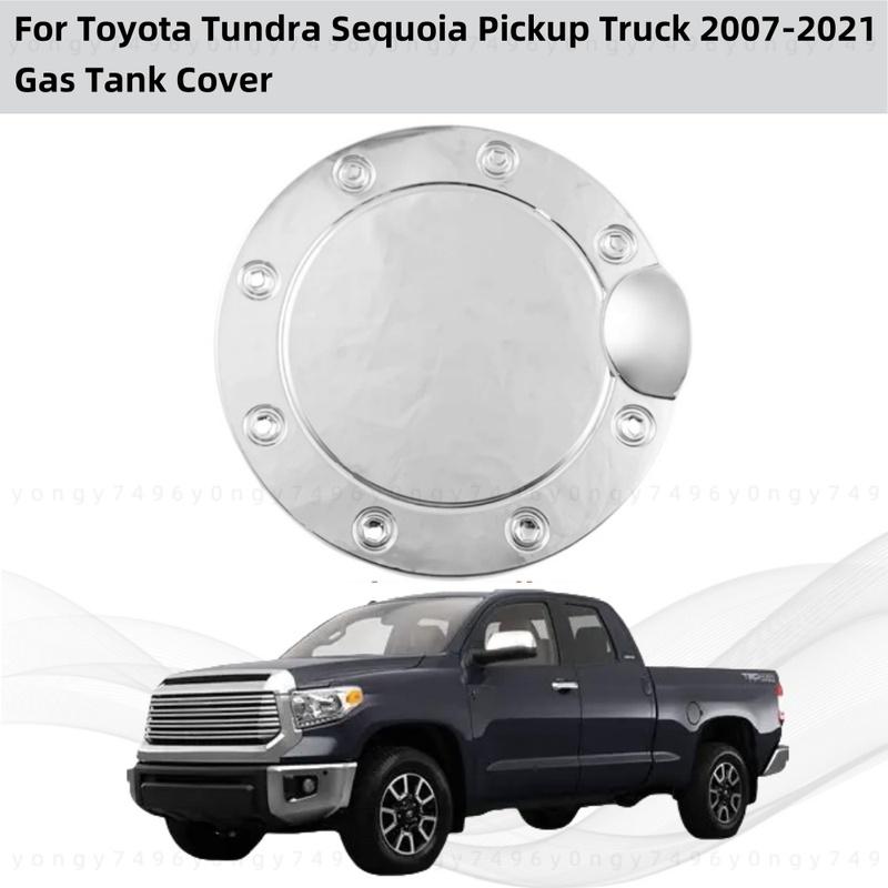 For Toyota Tundra Sequoia Pickup Truck 2007 2010- Chrome Modified Car Accessories Plated Cap Tank Covers Trim Paste Style