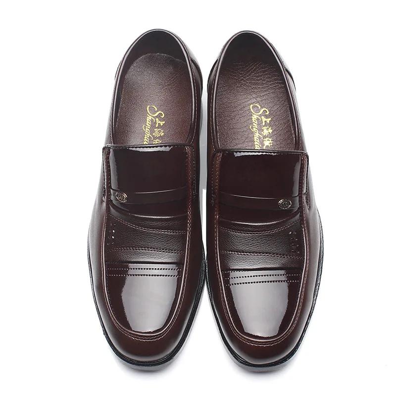 Erkekler için Oxford Ayakkabılar Resmi Ayakkabılar Resmi Ayakkabılar Moda Yuvarlak Burun İş Düğün Elbisesi Erkek Tasarımcı Loafer'lar