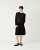 Diaendeukweseucheon Linen Blend Crewneck Knit Top / Black