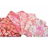 misaki Japanese Pattern Fabric Scraps Japanese Cut 48cm Set, Floral, Metallic, Cotton, Fabric, Cloth, Stylish, Crafts, DIY, Patchwork, Handmade,