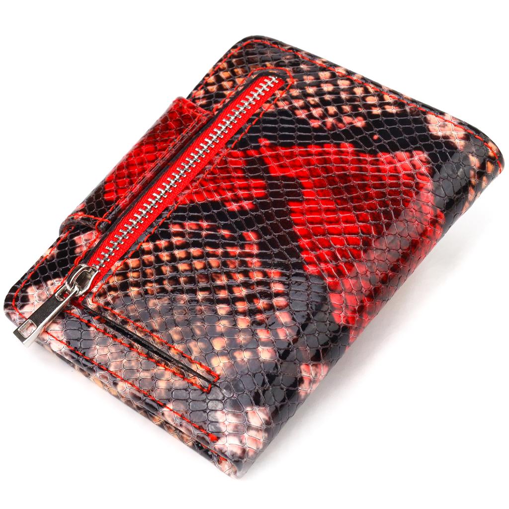 Small Women's Wallet Made of Genuine Leather with Snake Embossing CANPELLINI Wallet 21667 Multicolour