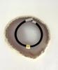 Glory_Arden Surgical Steel Non-Hedded Gold Leather Bracelet / Ghmb-316