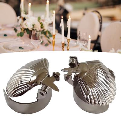 Automatic Candle Extinguisher Metal Shell Shape Adjustable Clip Type Heat Resistant Safe Candle Wick Flame Snuffer Stopper Candle Accessories