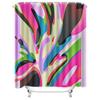 Abstract Colorful Shower Curtain for Bathroom Home Decor - Vibrant Artistic Design Waterproof Bath Mat Complimentary hook