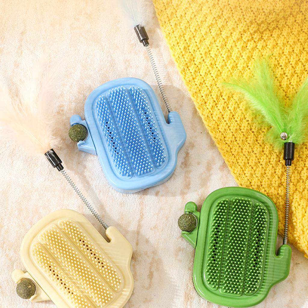 Cat Itching Tool Cat Teaser And Catnip Safe Pp Material Soft Comb Table Leg Strap Toy Brushing Hair Tool Of Cats Indoor Cat Toys