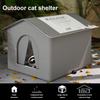 Feral Cat Shelter Weatherproof Stray Cat Shelter Feral Cat House for Winter Wild Animal Tent Bed