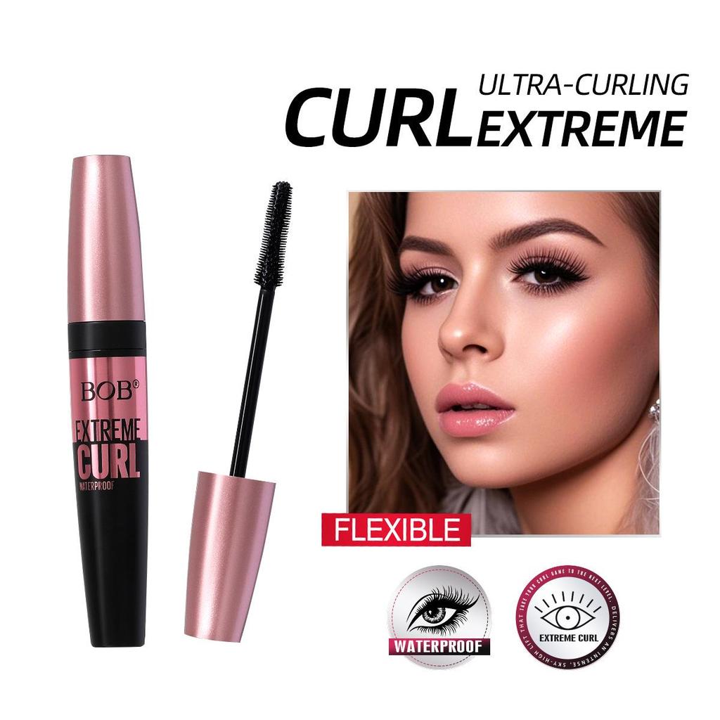 Bob Wasserdichte & Wischfeste Verlängernde und Volumisierende Mascara für Langanhaltende Schwünge & Wimpernverlängerung - Auf Lager