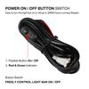 Wire Harness Harness Kit For Led Driving Light Strip Offroad Driving Work Electric 18Awg Waterproof Replacement Lightbar