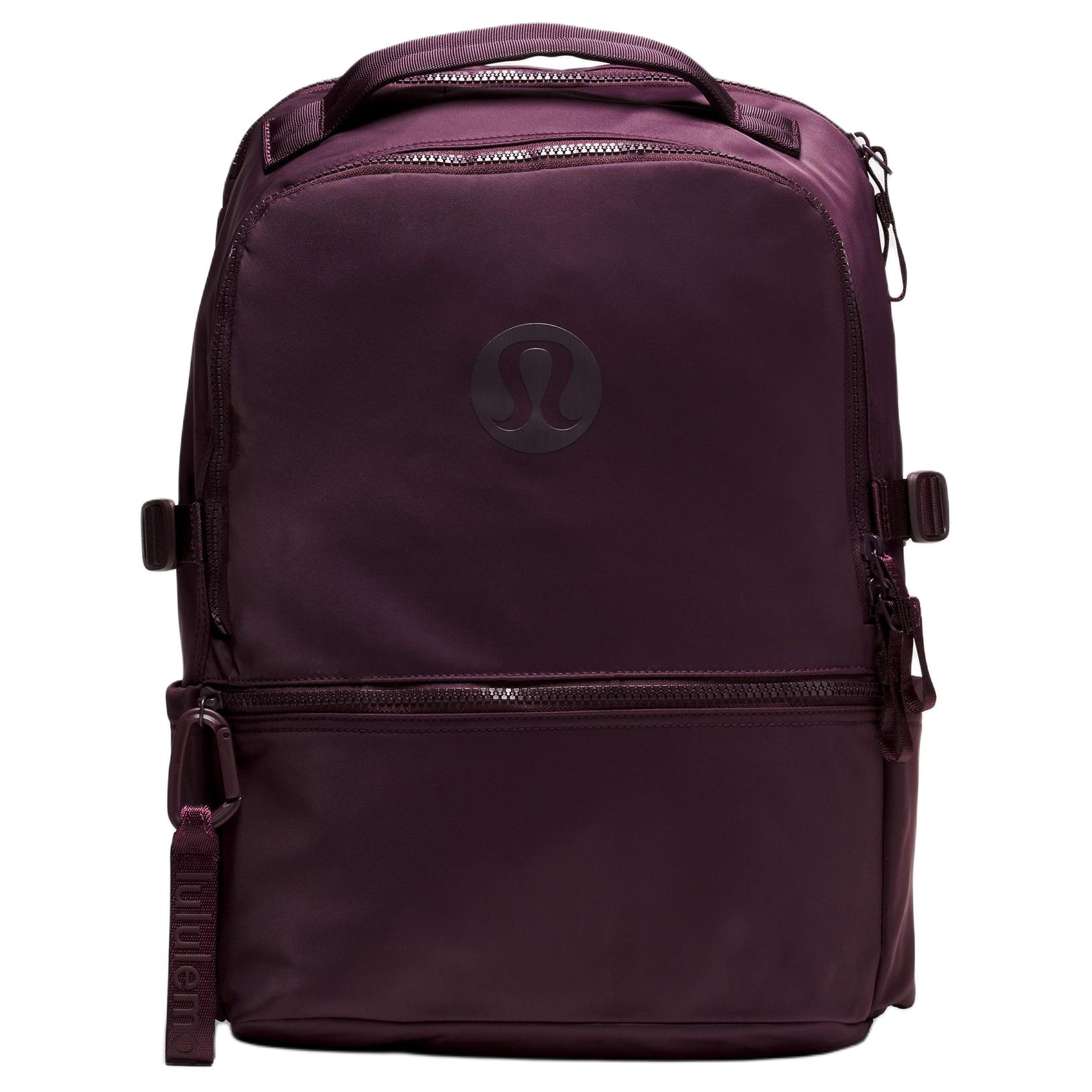 Lululemon New Crew 22L Minimalist Durable Recycled Nylon Backpack Women backpack Blackberry LU9CLES-034697 Black Plum Color