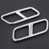 2Pcs/ Set Silver Dual Exhaust End Pipe Muffler Tip Trim Cover Fit For Mercedes S Class W221 W222 C217 Stainless Steel