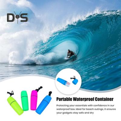 4Pcs Waterproof Box Set with Lanyard for Diving Kayak Canoe Swimming Lightweight Container Bottle Holder Storage for Gadgets Accessories