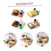 TENDYCOCO Set Miniature Food and Play Toast Miniature Dessert House Breakfast House Food Toast Bread 4-Piece Set, Model, Accessories, Props, Plate,