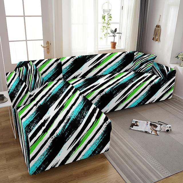 Marble Sofa Covers For Living Room Elastic Geometric Slipcovers Couch Cover L Shape Funda De Sof áDe Esquina Fundas Para Sof áS