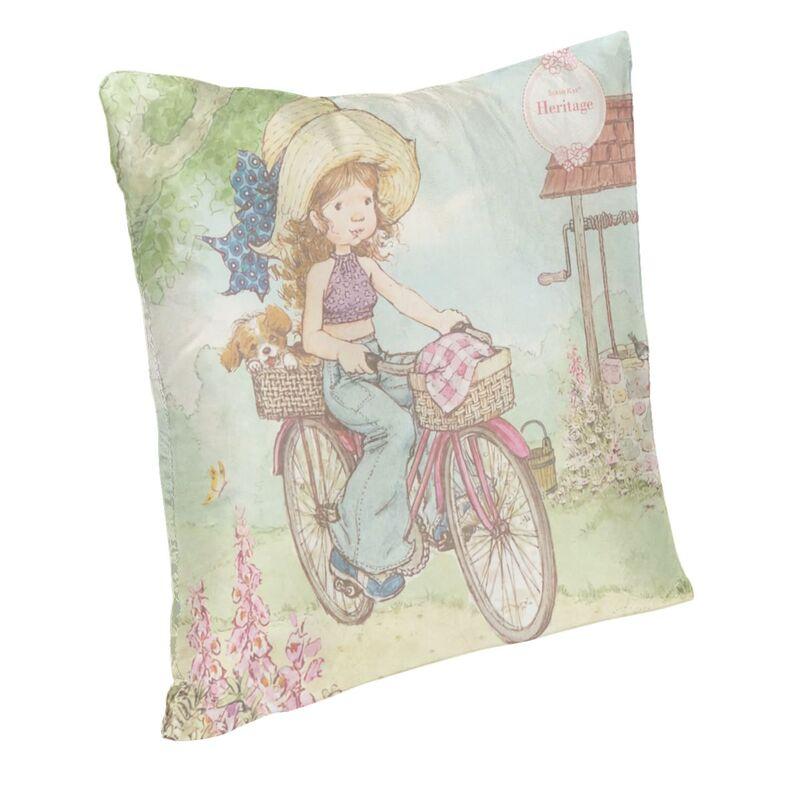 Sarah Kay Cartoon Animation Cushion Cover Sofa Decoration Square Throw Pillow Case 40x40