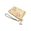 Coach Hart 16 Klassiek Monogram Kersenprint Rits Polsbandje Clutch Kleine Dames clutch Kaki CF398-IMOT4