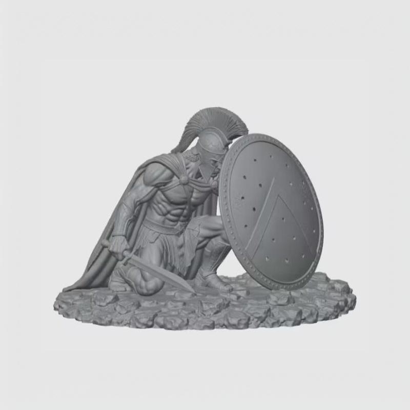 3D Printed Spartan Warrior Toothpick Holder Creative Figurine Durable for Home Dining Table Kitchen Decor Gift