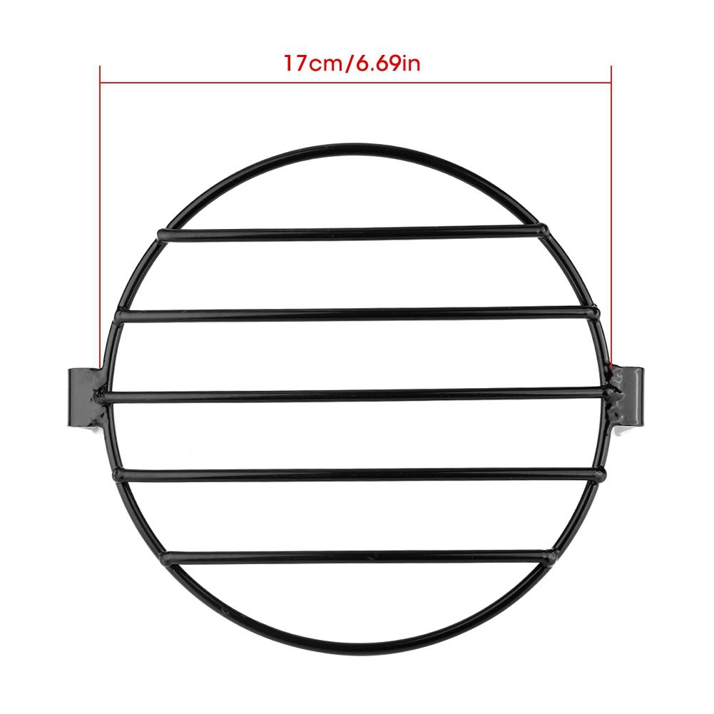 7inch Retro Metal Motorcycle Grill Side Mount Headlight Cover