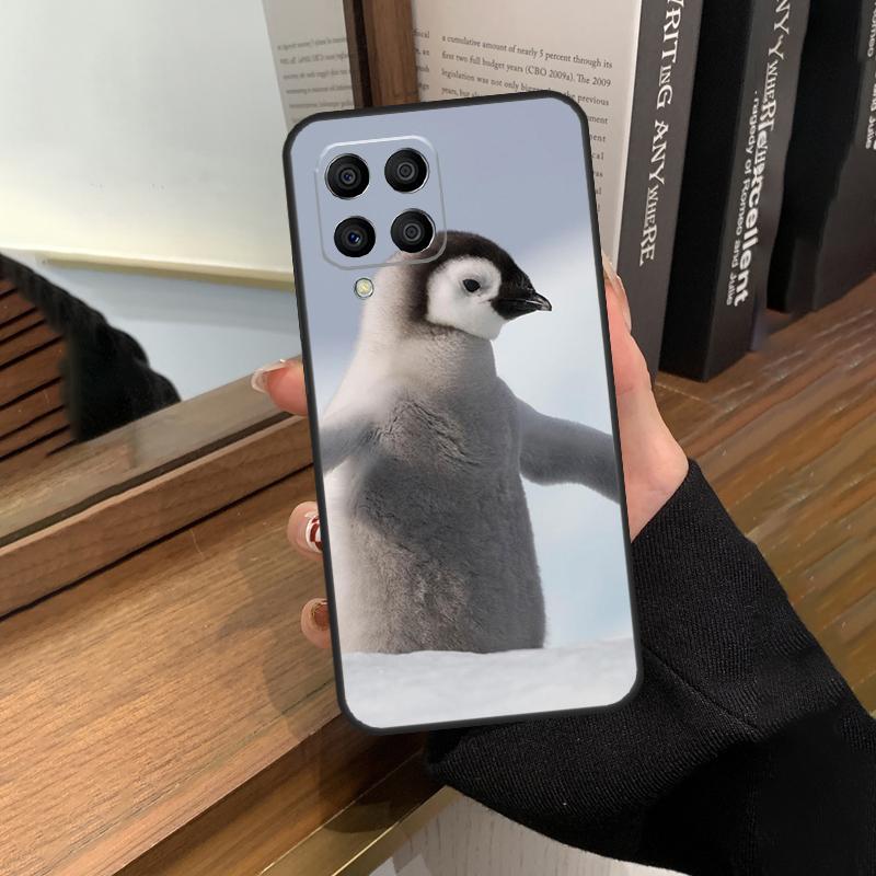 Penguin Snow Arctic Cute Animal Case For Samsung Galaxy M56 M06 M16 M36 M52 M32 M12 M54 M34 M14 M35 M55 M15 M11 M31 M13 M53