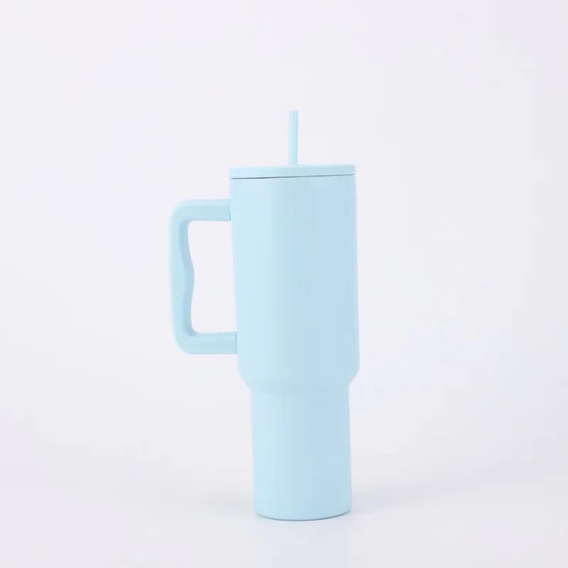 New Four-Generation 40Oz Stainless Steel Ice Heater Cup Straw Cup Vacuum Cup Outdoor Portable Portable Portable Cup Handle Cup