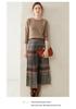 Women's Plus Size Round Neck Cashmere Sweater - Short Style, Thickened Knit Base Layer for Autumn & Winter, 2025 Edition.