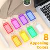 20/50PCS Colorful Plastic Flap Key Labels - Durable Double-Sided Marking Keychain Tags for Airport/Hotel Luggage & ID ZSY