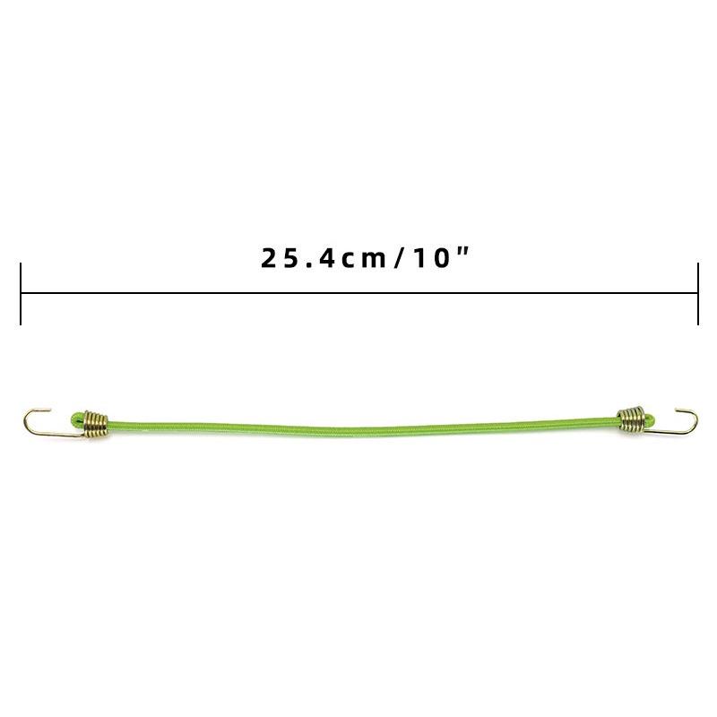 

10PCS Luggage Strap Elastic Strap Fixed Elastic Cord Socket Fixed Small Hook 4mm Latex Mini Rope Camping Accessories