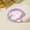 DIEZI Handmade 8 Colors Candy Color Acrylic Beads Bracelets For Women Girls Fashion Sweet Strand Bracelets Bangles Men Jewelry