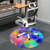 1pc Colorful Swirls Chair Carpet for Office, Non slip, Soft and Durable Office Rug