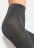 Women's Cotton Tights with Added Wool, Grey Melange 602 Cotton Legs