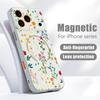 Kleine Blütenknospen Muster Hülle Für iPhone 17 Pro Max Magnetisch Für Magsafe Hautgefühl Hülle Für iPhone 16 Pro Max 15 14 13