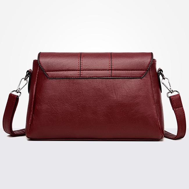 2025 New Fashion Shoulder Bag Soft Leather Waterproof Messenger Bag Leisure Commuter Versatile Crossbody Bag