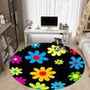 1PC Flower Pattern Chair Carpet for Office, Indoor Non-Slip Washable  Carpet, Soft Comfortable Mat For Office Room yy250930155