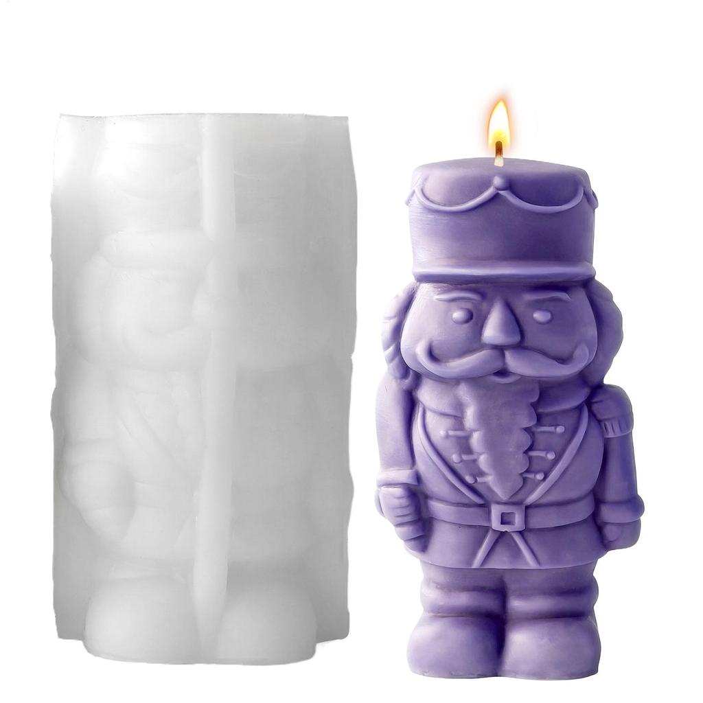 Silikon Kerzenformen Harzgussform Kunsthandwerk Nussknacker Gips Epoxidharzformen Für Zuhause Hochzeitszimmer Tischdeko