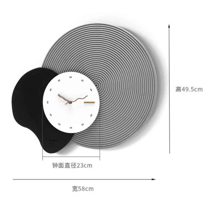 Light Luxury High Wall Clocks Art Living Room Modern Wall Clocks Wall Clocks Personalized Silent Home Use Home Decor Klingel
