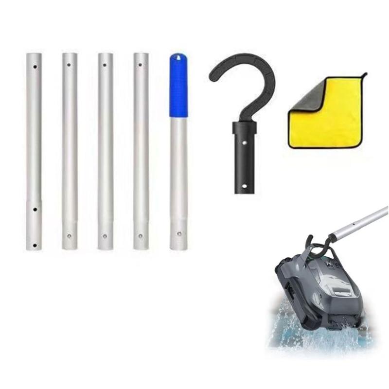 Multipurpose Pool Maintenance Hook Professional Grades Pool Vacuum Cleaner Retrieval Hook Adjustable Pool Poles
