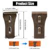 8 Pieces Brick Wall Hook Clips for Hanging Outdoor Decoration Pictures Lights Wreaths Practical Iron Brick Hanger