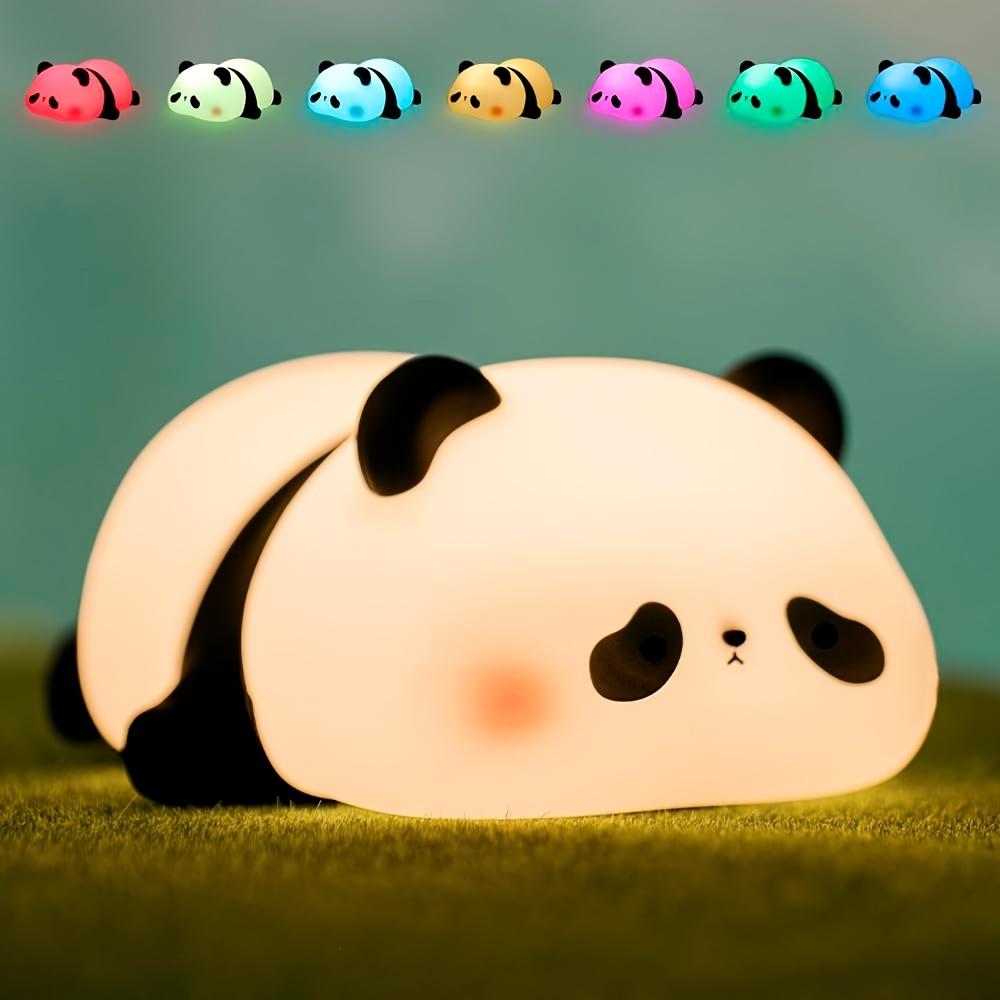 Panda Night Light, Rechargeable with Timer, Bedside Table Lamp, Perfect Christmas or Birthday Gift, Panda Room Decor
